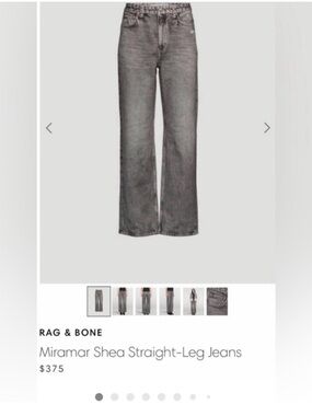 rag & bone Miramar shea relaxed straight full length
